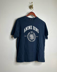 Anine Bing 100% Cotton Jaylin Collegiate Tee In Navy Blue
