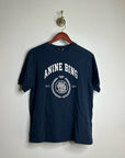 Anine Bing 100% Cotton Jaylin Collegiate Tee In Navy Blue