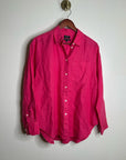 J. Crew x Baird McNutt 100% Irish Linen Étienne Oversized Button Down Shirt Pink