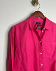 J. Crew x Baird McNutt 100% Irish Linen Étienne Oversized Button Down Shirt Pink