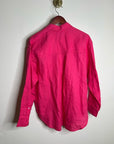 J. Crew x Baird McNutt 100% Irish Linen Étienne Oversized Button Down Shirt Pink