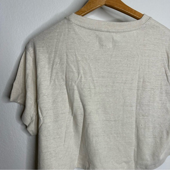 MATE The Label Regenerative Hemp Cotton Cropped Relaxed Fit T - Shirt