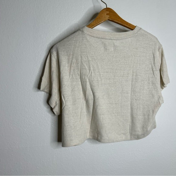 MATE The Label Regenerative Hemp Cotton Cropped Relaxed Fit T - Shirt