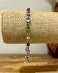 Multi Gemstone 925 Sterling Silver Bracelet