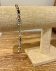 Multi Gemstone 925 Sterling Silver Bracelet