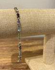 Multi Gemstone 925 Sterling Silver Bracelet