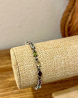 Multi Gemstone 925 Sterling Silver Bracelet