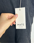 MATE The Label 100% Linen Princess Maxi Dress in Black