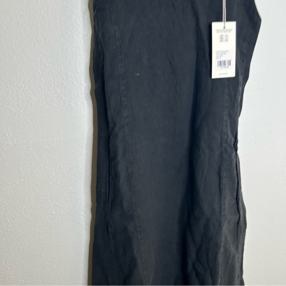 MATE the Label MATE The Label 100% Linen Princess Maxi Dress in Black - Linen