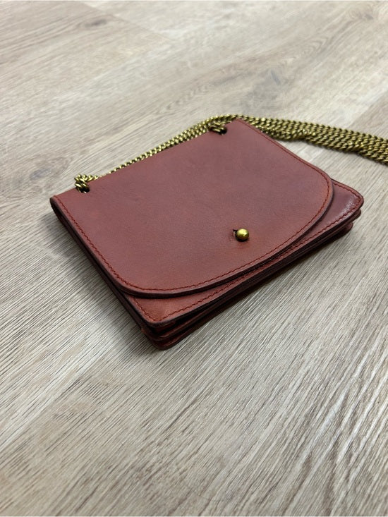 Madewell 100% Leather Envelope Chain Crossbody Bag