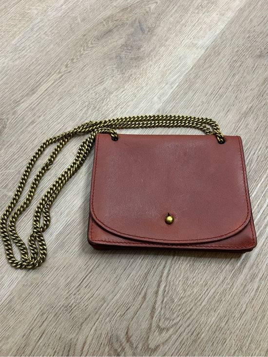 Madewell 100% Leather Envelope Chain Crossbody Bag