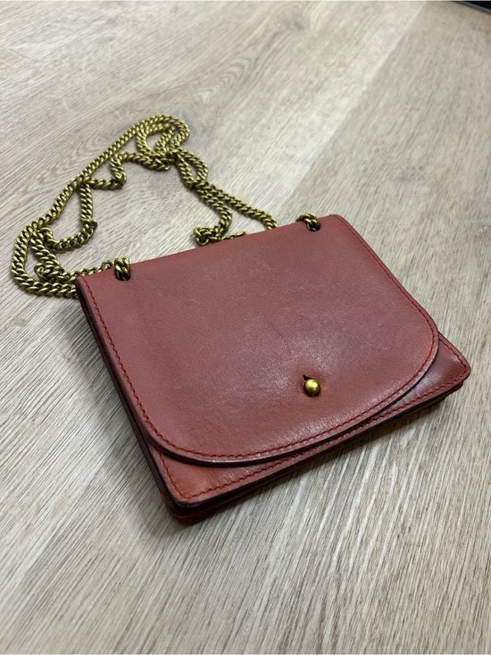 Madewell 100% Leather Envelope Chain Crossbody Bag