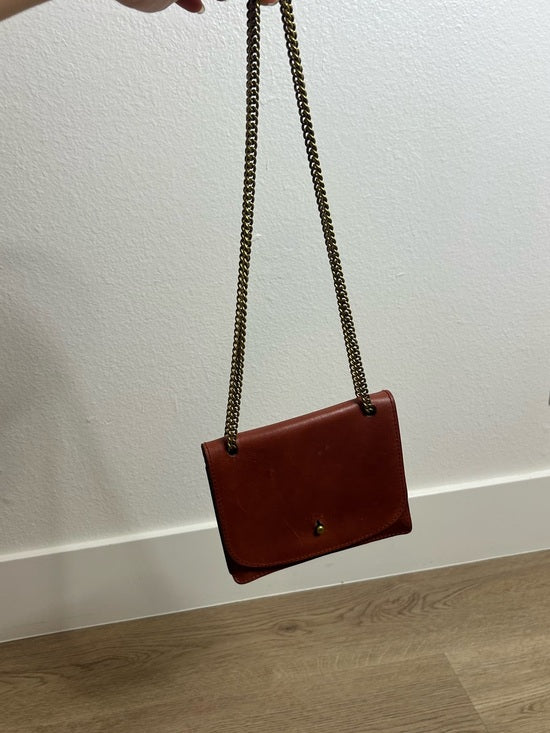 Madewell 100% Leather Envelope Chain Crossbody Bag