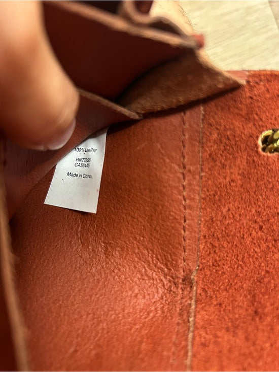 Madewell 100% Leather Envelope Chain Crossbody Bag