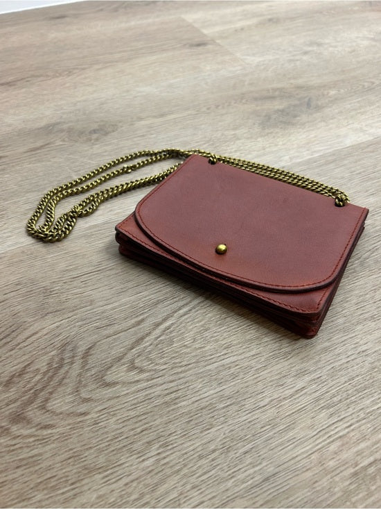 Madewell 100% Leather Envelope Chain Crossbody Bag
