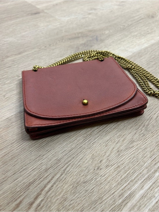 Madewell 100% Leather Envelope Chain Crossbody Bag
