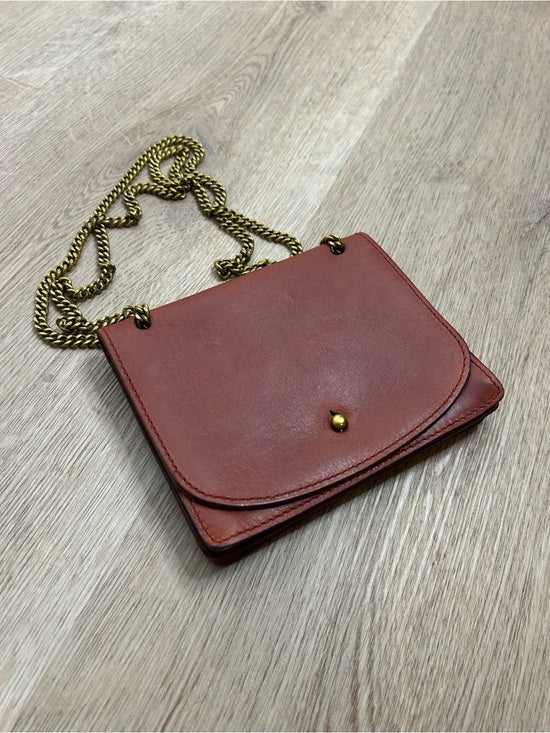 Madewell 100% Leather Envelope Chain Crossbody Bag