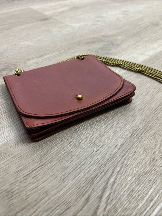 Madewell 100% Leather Envelope Chain Crossbody Bag