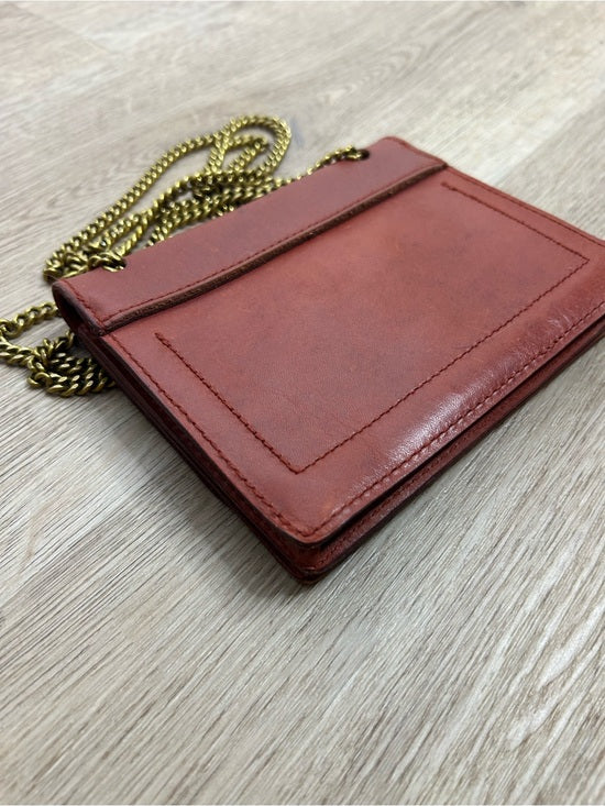 Madewell 100% Leather Envelope Chain Crossbody Bag