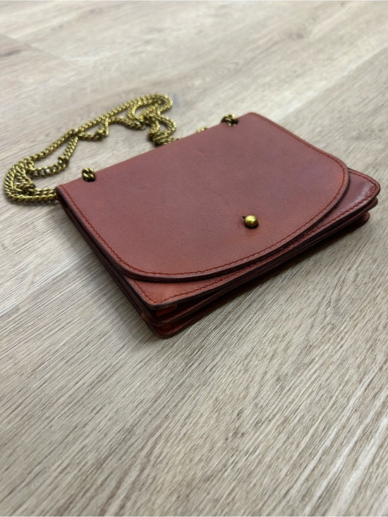 Madewell 100% Leather Envelope Chain Crossbody Bag