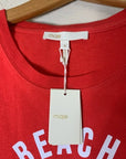 Maje 100% Cotton Beach Volleyball Graphic T- Shirt