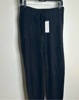 100% Cashmere Black Jogger Style Drawstring Pull on Pant Unsubscribed