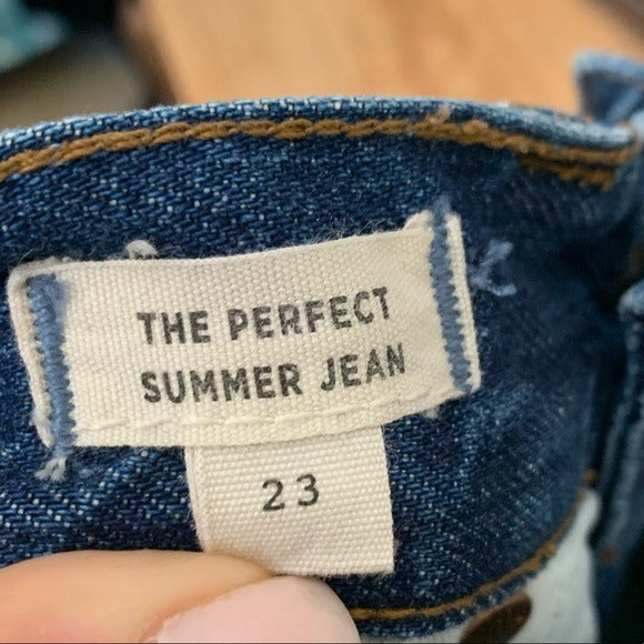 Madewell 100% Cotton The Perfect Summer Jean Deconstructed Edition