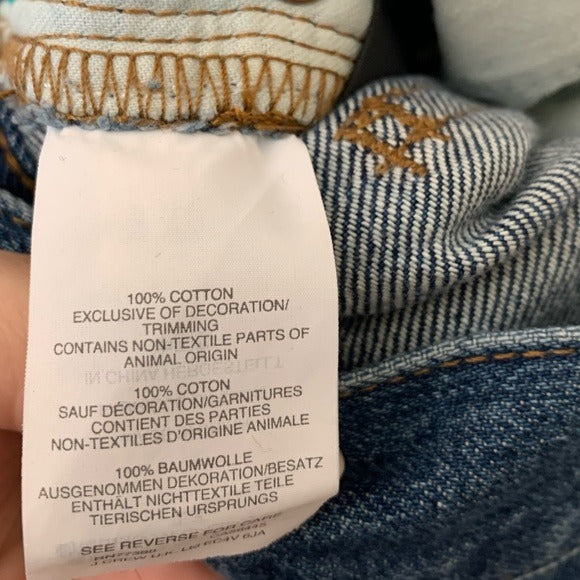 Madewell 100% Cotton The Perfect Summer Jean Deconstructed Edition
