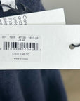Unsubscribed 100% Cashmere Navy Blue V - Neck Oversized Sweater Front Seam