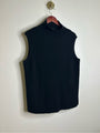 Lafayette 148 100% Cashmere Black Ribbed Turtleneck Knit Rib Sweater Tank Top