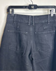 Free People 100% Cotton Black Benji Relaxed Wide Leg Jean