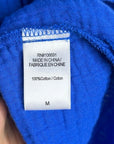 YFB 100% Cotton Gauze Royal Blue Button Down Shirt Dress