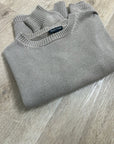 Eileen Fisher 100% Organic Cotton Tan Neutral Textured Knit Pullover Sweater