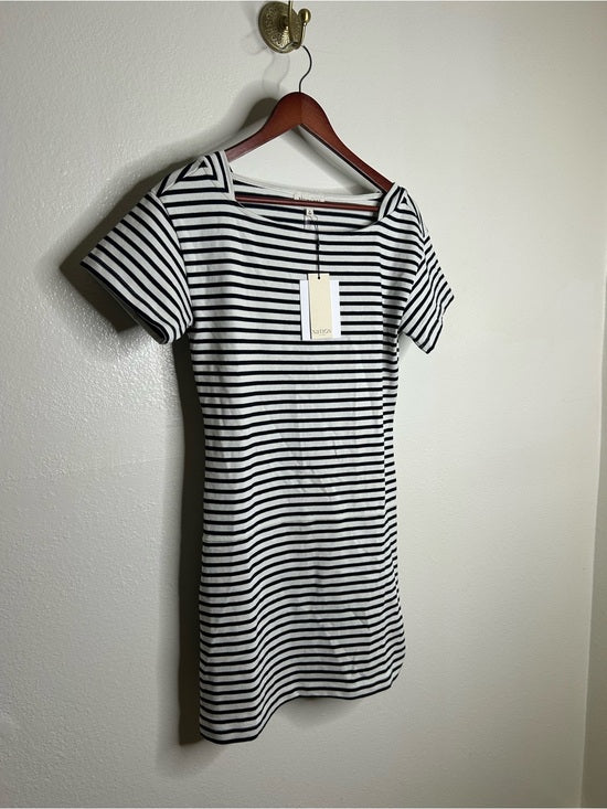 Nation LTD Nation LA 100% Cotton Navy Striped Cotton Rosie Mini Dress - Cotton