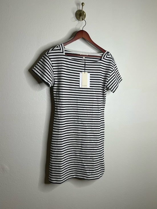 Nation LTD Nation LA 100% Cotton Navy Striped Cotton Rosie Mini Dress - Cotton