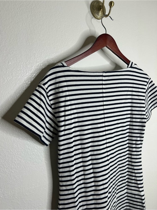 Nation LA 100% Cotton Navy Striped Cotton Rosie Mini Dress