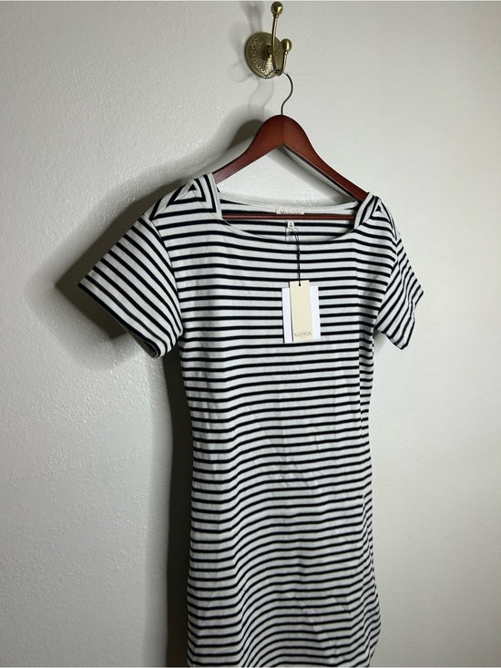 Nation LA 100% Cotton Navy Striped Cotton Rosie Mini Dress