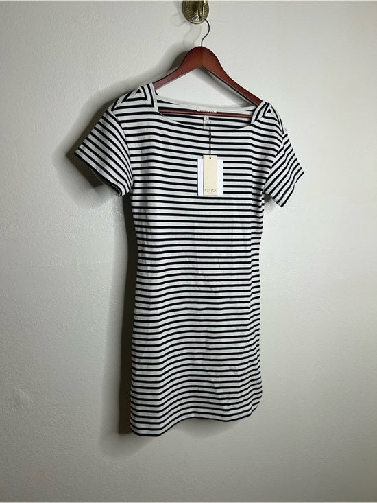 Nation LTD Nation LA 100% Cotton Navy Striped Cotton Rosie Mini Dress - Cotton