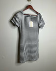 Nation LA 100% Cotton Navy Striped Cotton Rosie Mini Dress