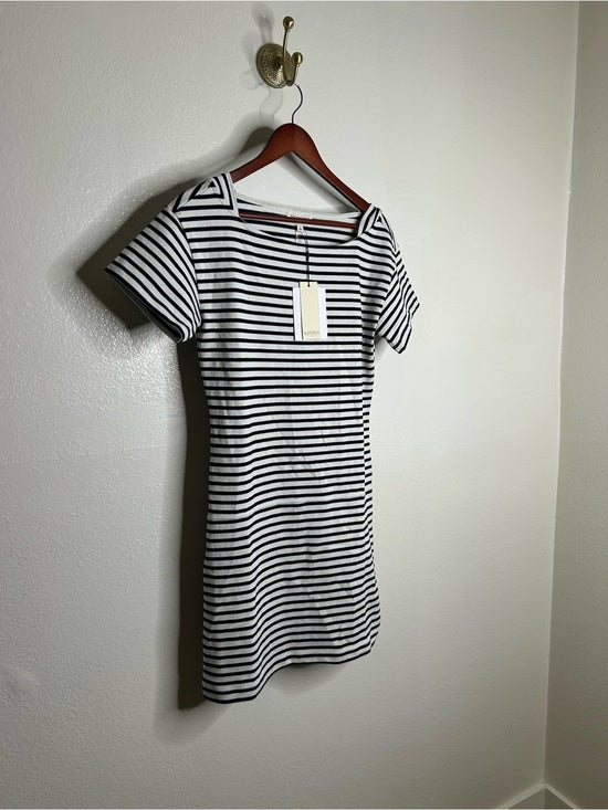 Nation LTD Nation LA 100% Cotton Navy Striped Cotton Rosie Mini Dress - Cotton