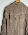 Outerknown 100% Organic Cotton Tan Brown Corduroy Button Down Shirt Dress