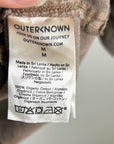 Outerknown 100% Organic Cotton Tan Brown Corduroy Button Down Shirt Dress