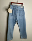 MOTHER Denim SNACKS 100% Cotton High Waist Straight Leg Jean