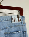MOTHER Denim SNACKS 100% Cotton High Waist Straight Leg Jean