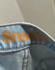 MOTHER Denim SNACKS 100% Cotton High Waist Straight Leg Jean