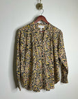 Apiece Apart 100% Organic Cotton Floral Poplin Button Down Blouse