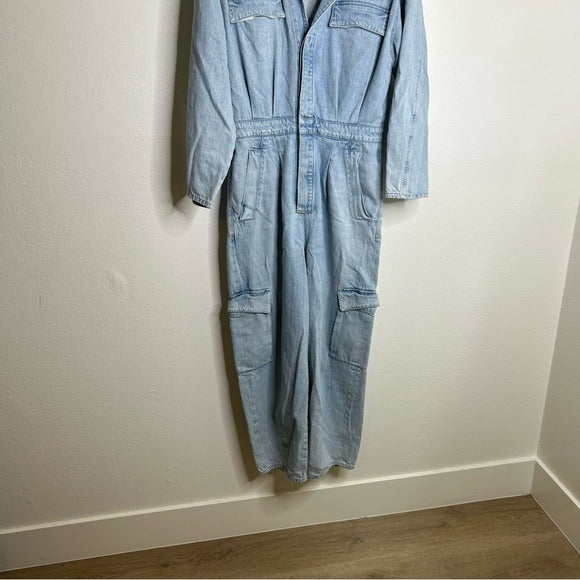 Citizens Of Humanity Citizens of Humanity 100% Organic Cotton Gema Utility Style Denim Coverall Jumpsuit - Cotton, Denim