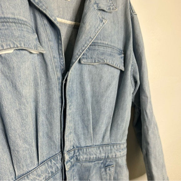 Citizens of Humanity 100% Organic Cotton Gema Utility Style Denim Coverall Jumpsuit