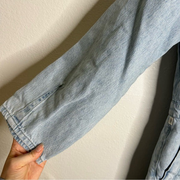 Citizens of Humanity 100% Organic Cotton Gema Utility Style Denim Coverall Jumpsuit