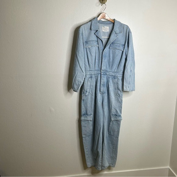 Citizens Of Humanity Citizens of Humanity 100% Organic Cotton Gema Utility Style Denim Coverall Jumpsuit - Cotton, Denim
